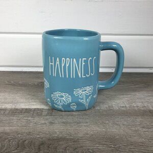 Rae Dunn Turquoise "Happiness" Mug